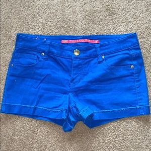 Blue jean shorts